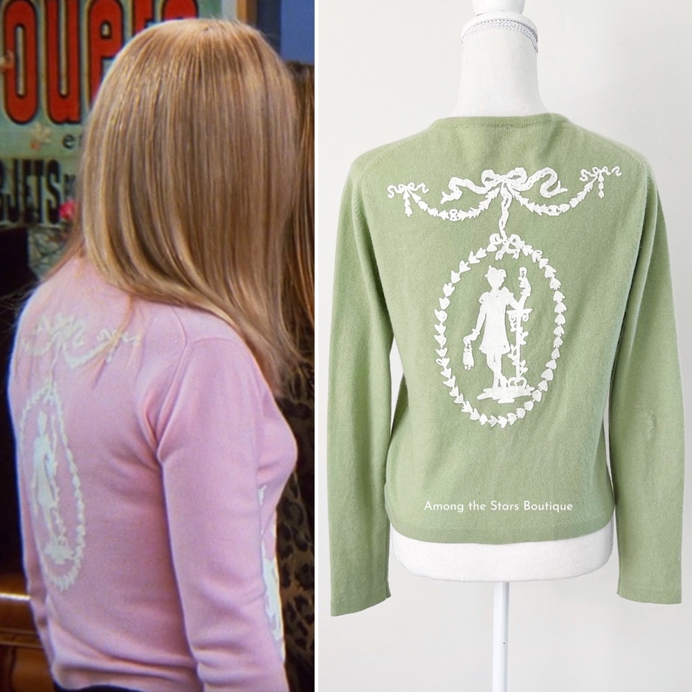 Extremely Rare Y2K Vintage Cashmere Cardigan ASO Phoebe Buffay in Friends - Picture 6 of 13